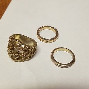 3 PC Nikki Minaj ring set